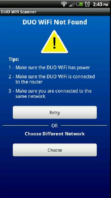 DUO Wifi Not Found